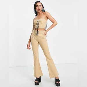 ASOS Lace Up Flare Set